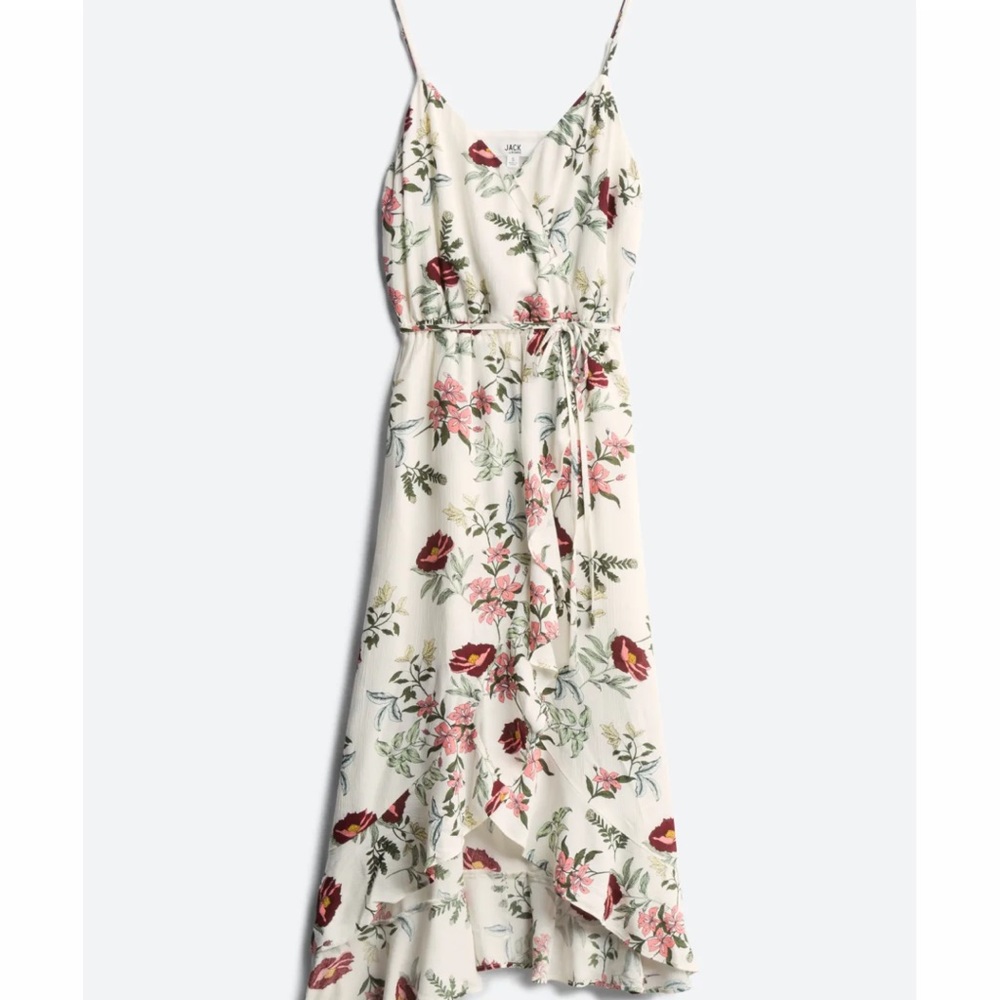 Jack By BB Dakota-cream flowered maxi